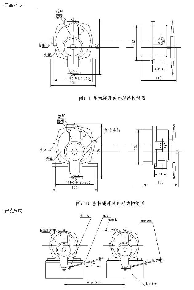 不锈钢双向拉绳开关7